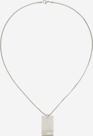 LACOSTE Necklace 'STENCIL' in Silver: front