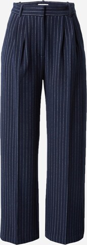 Abercrombie & Fitch - Pierna ancha Pantalón plisado en azul: frente
