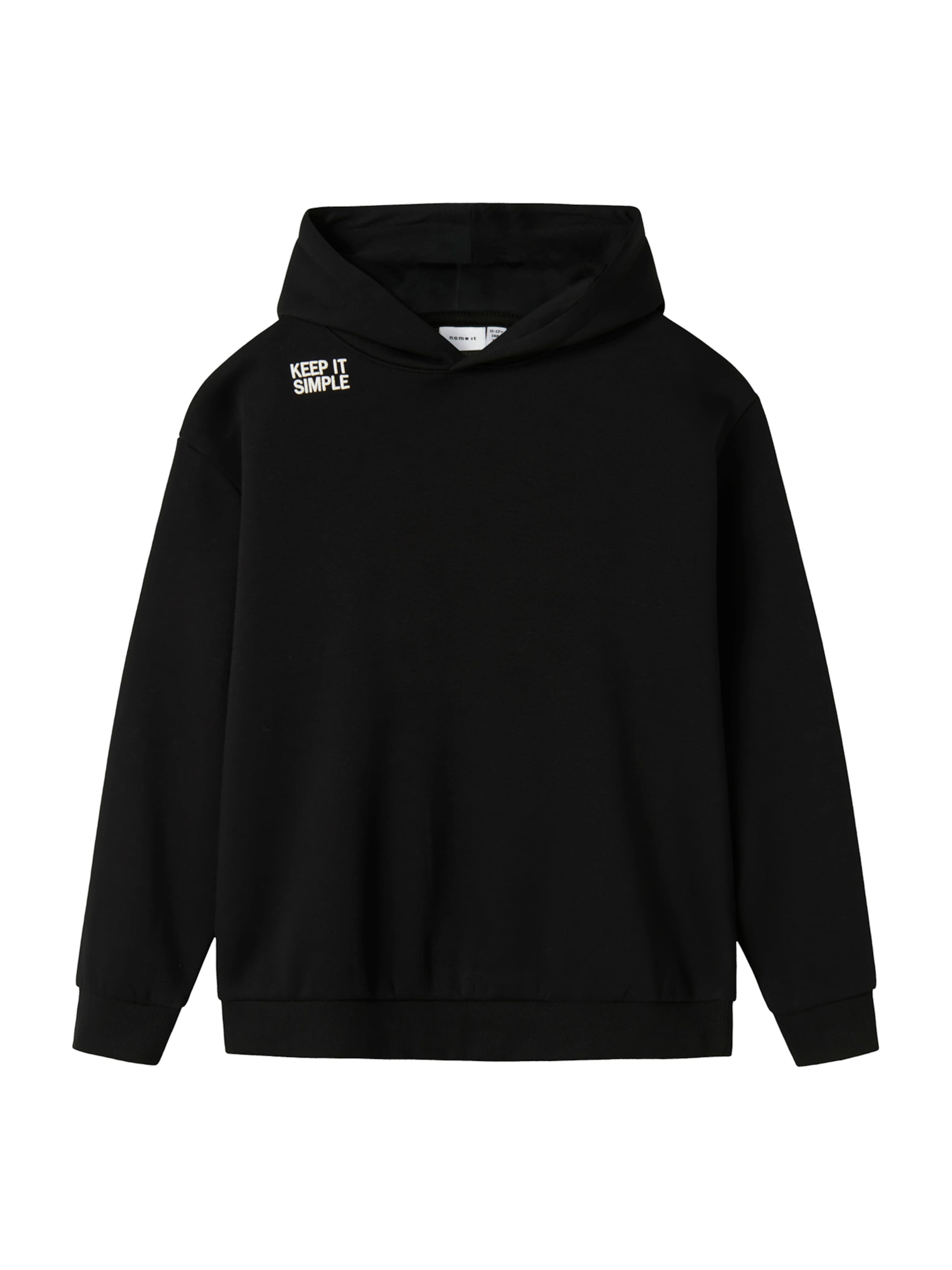 NAME IT Mikina 'NKMBRONX' – černá: přední strana