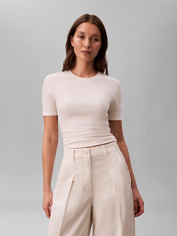 Calvin Klein Shirt in Wit: voorkant