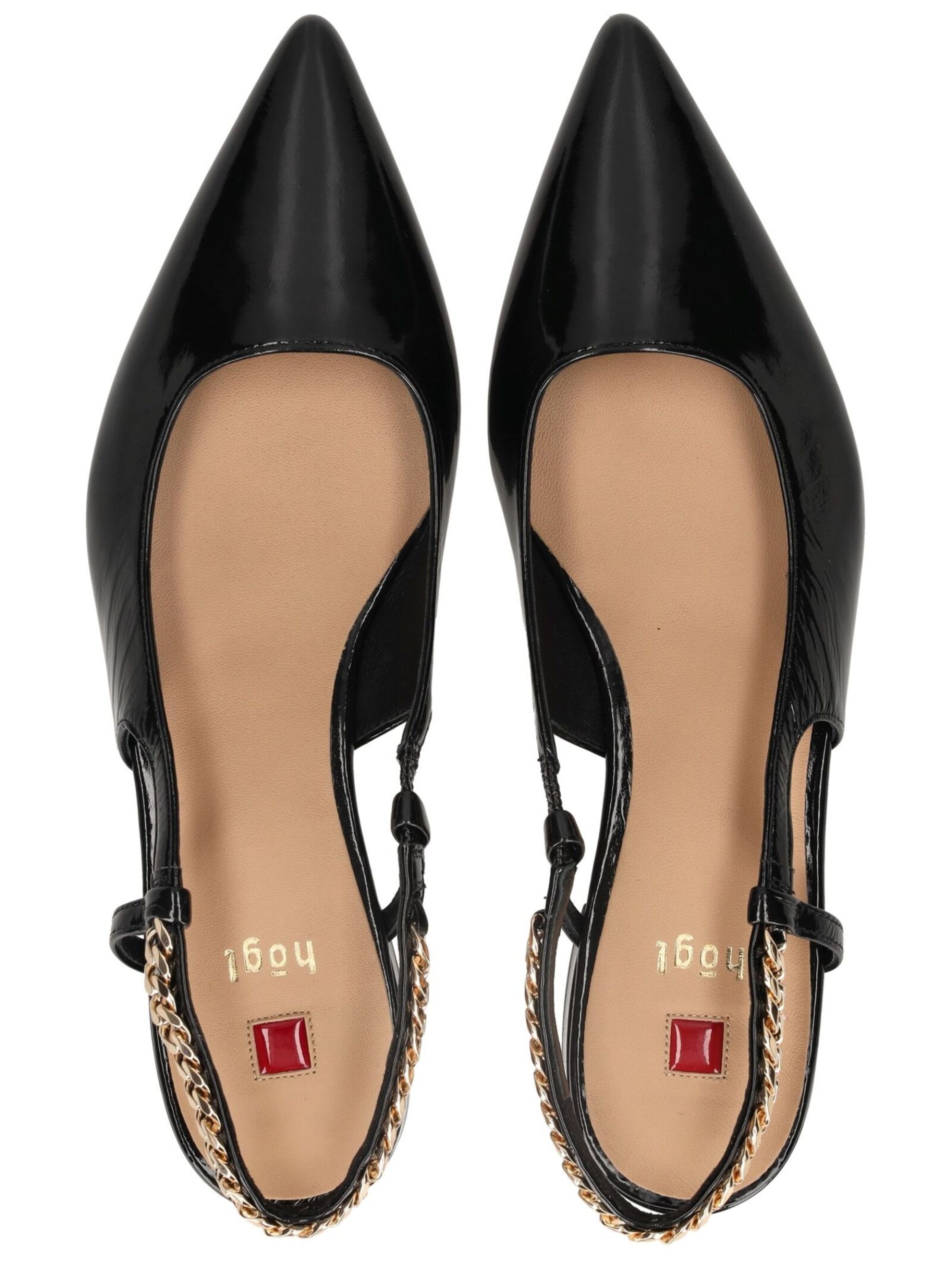 Ballerines à lanières 'Jessica' Högl en noir