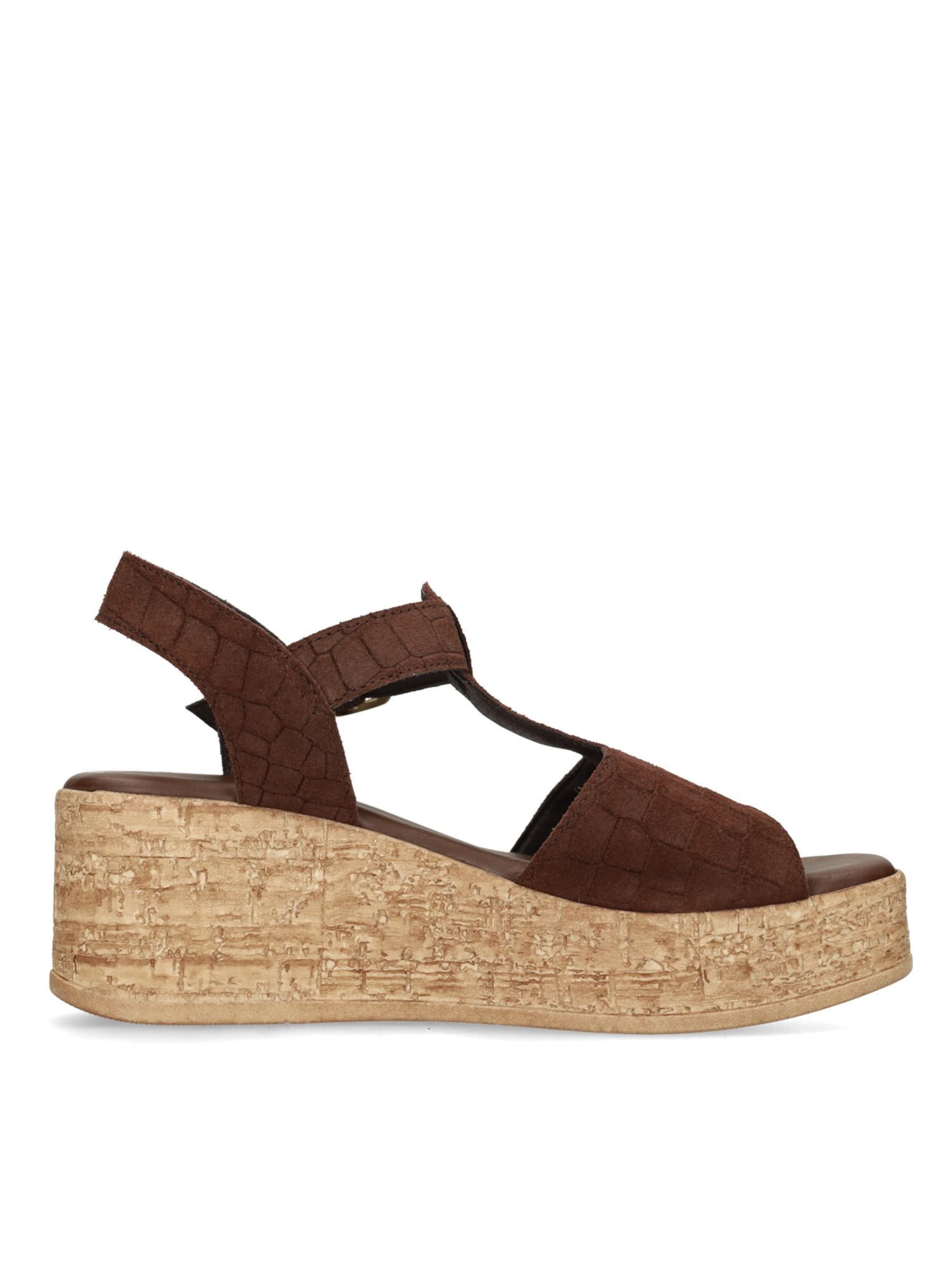 Sandales no stress en marron