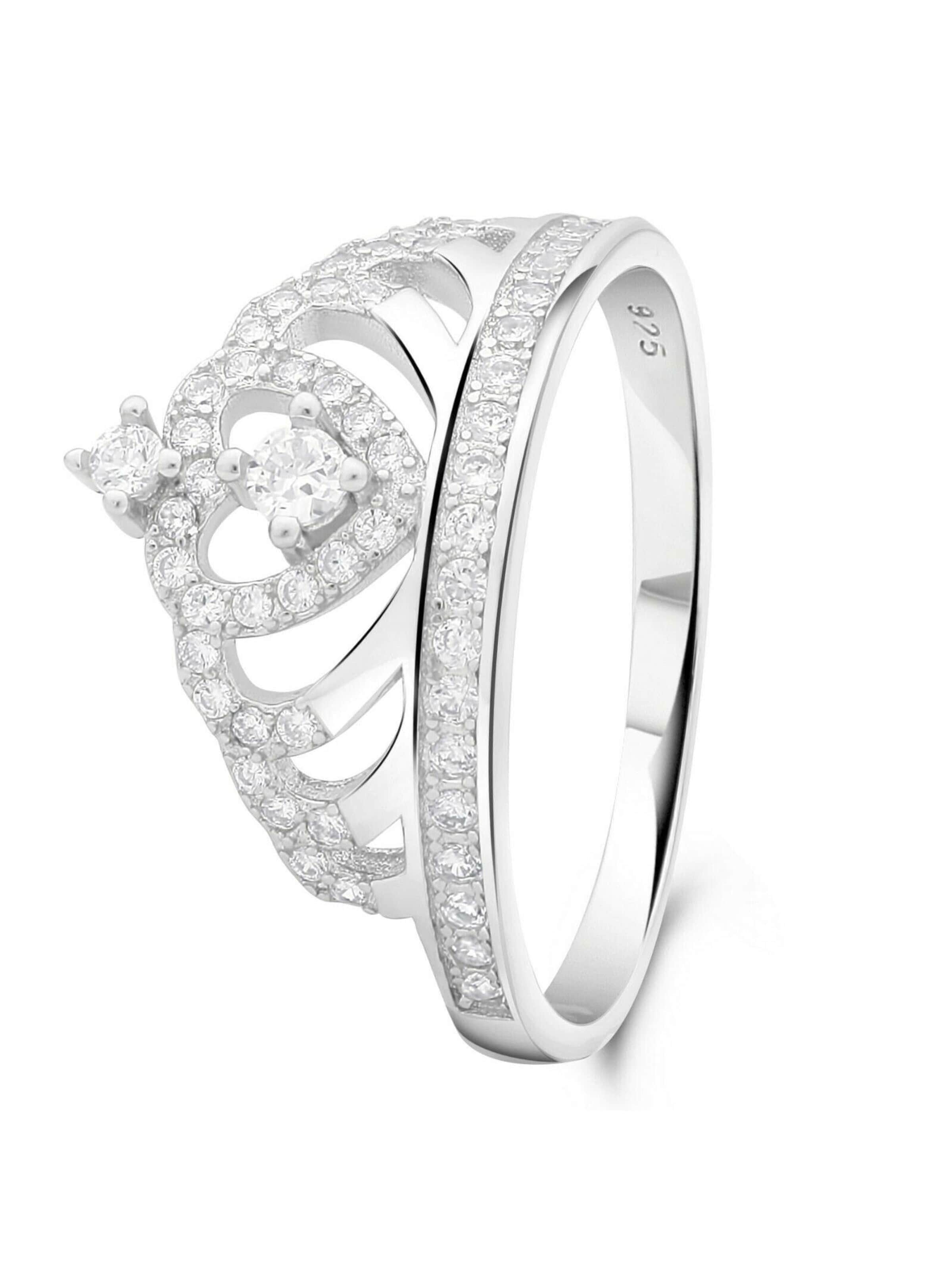 Tony Fein Ring 'Krone'‌‌‌‌‌ in Silber