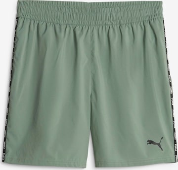 PUMA - Pantalón deportivo en verde: frente