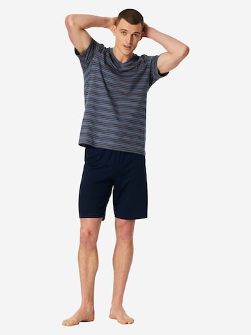 SCHIESSER Pyjama kort ' Casual Nightwear ' in Blauw