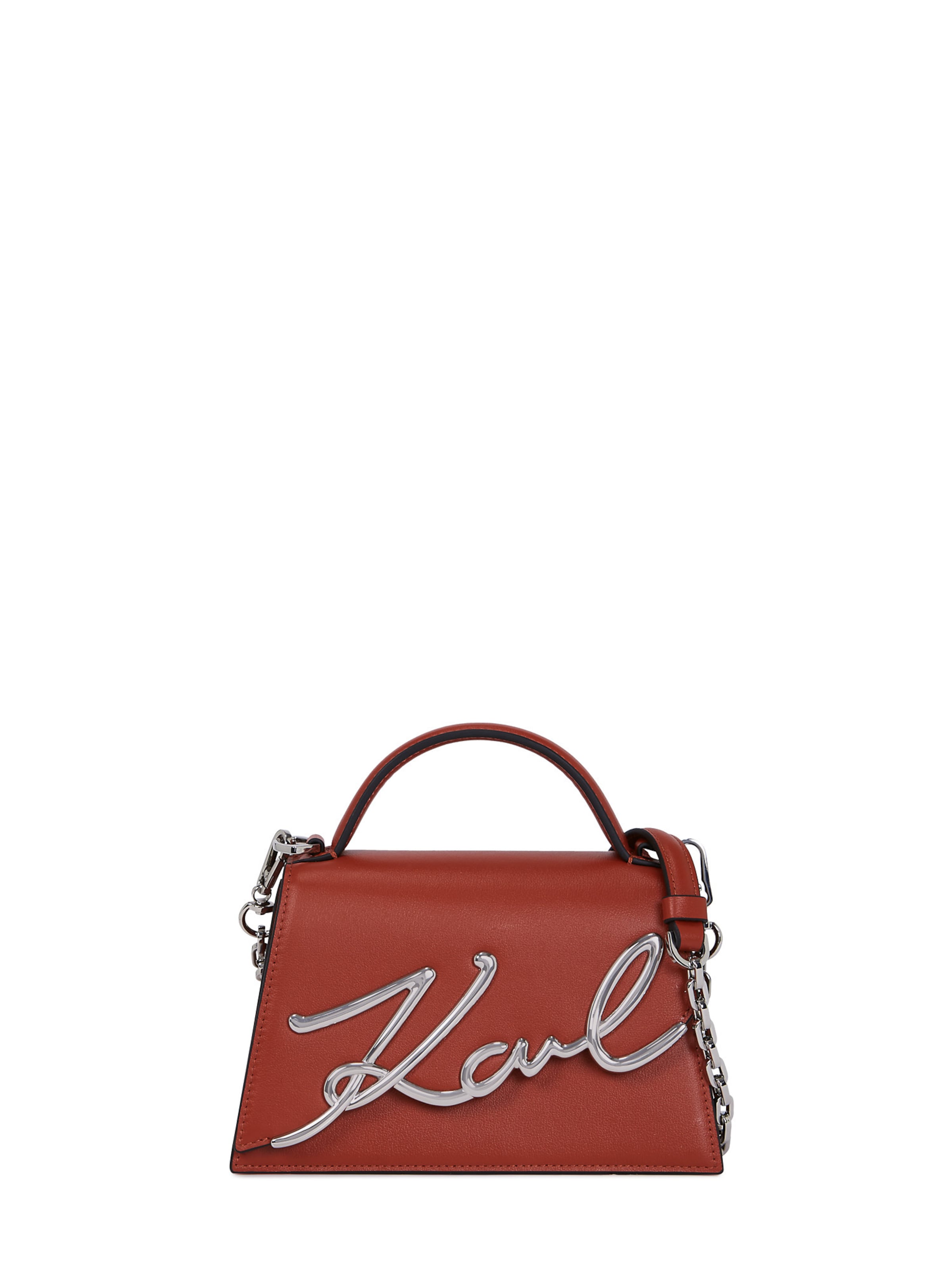 Karl Lagerfeld - Mala de ombro em vermelho: frente