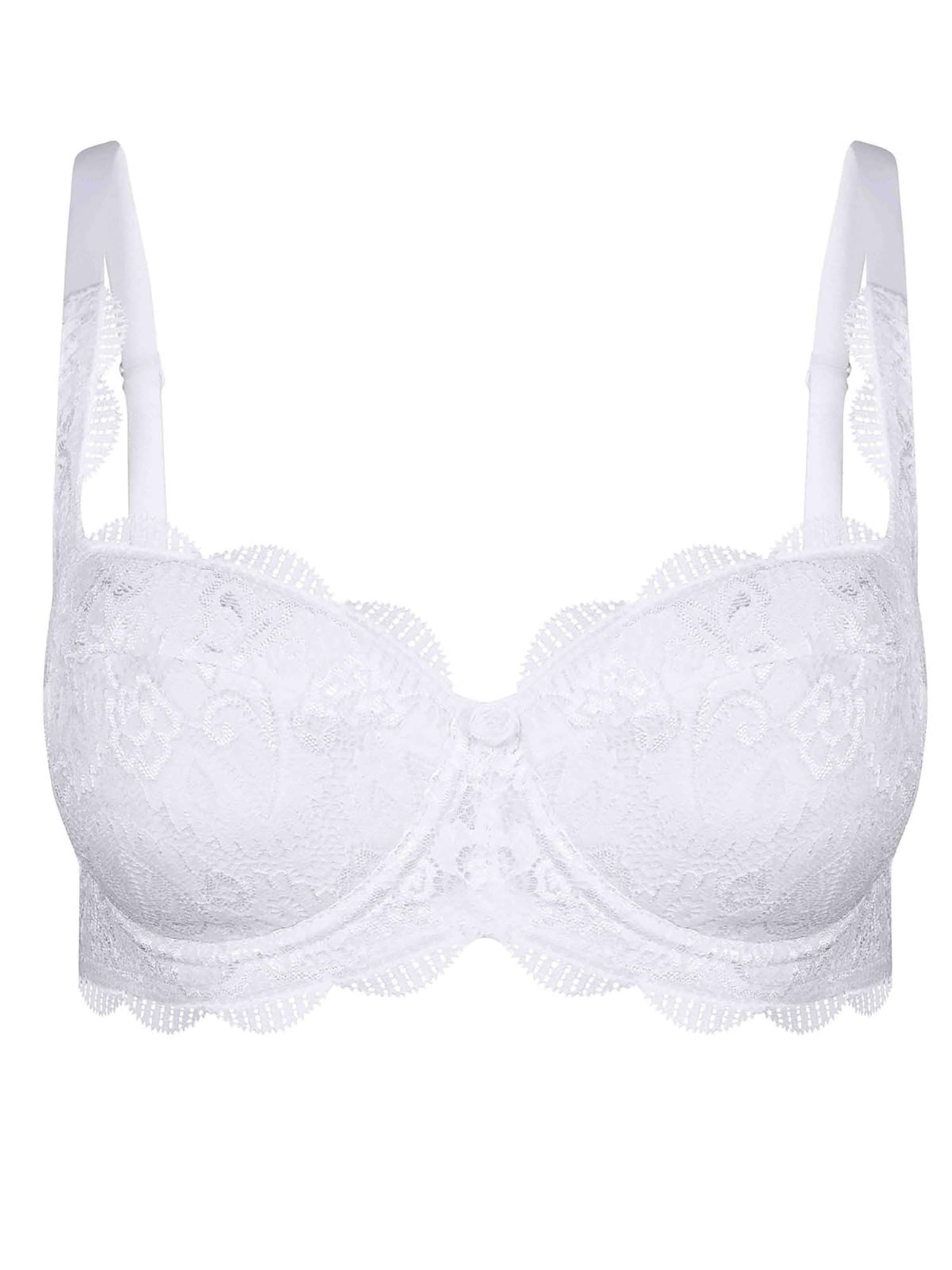 SUSA Bra 'Wiesn-Zauber' in White: front