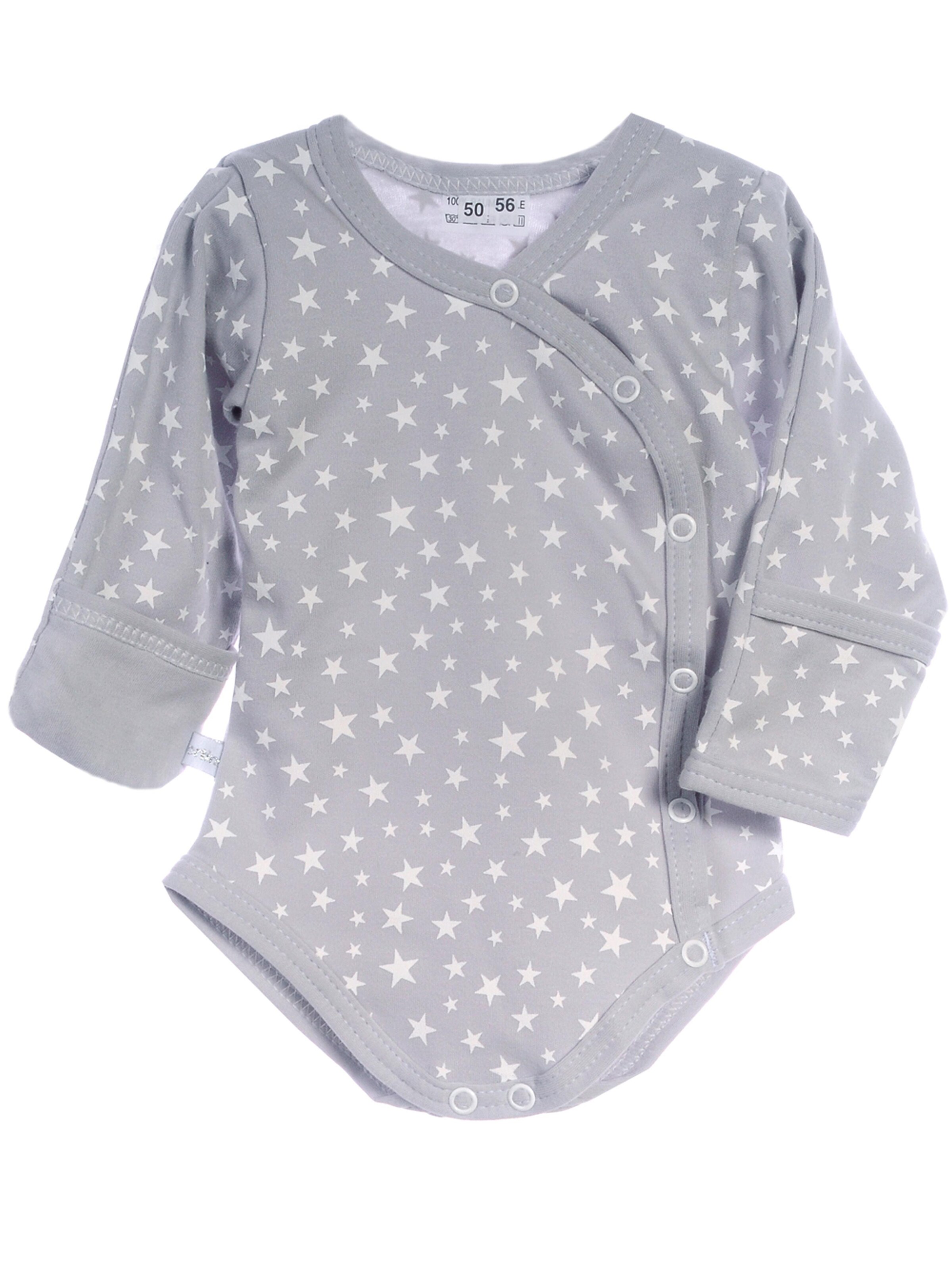 La Bortini Romper/Bodysuit in Grey: front