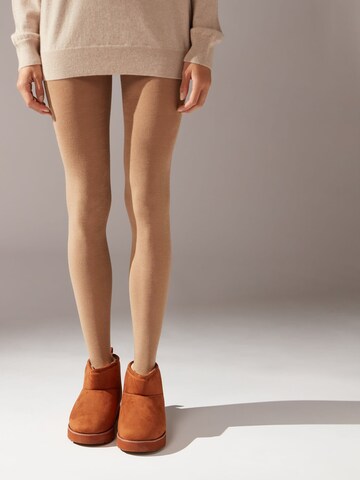 CALZEDONIA Tights 'thermo' in Brown
