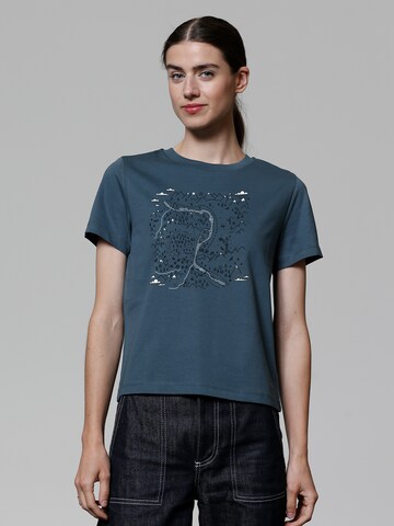 T-shirt 'Landschaft' Watapparel en bleu : devant