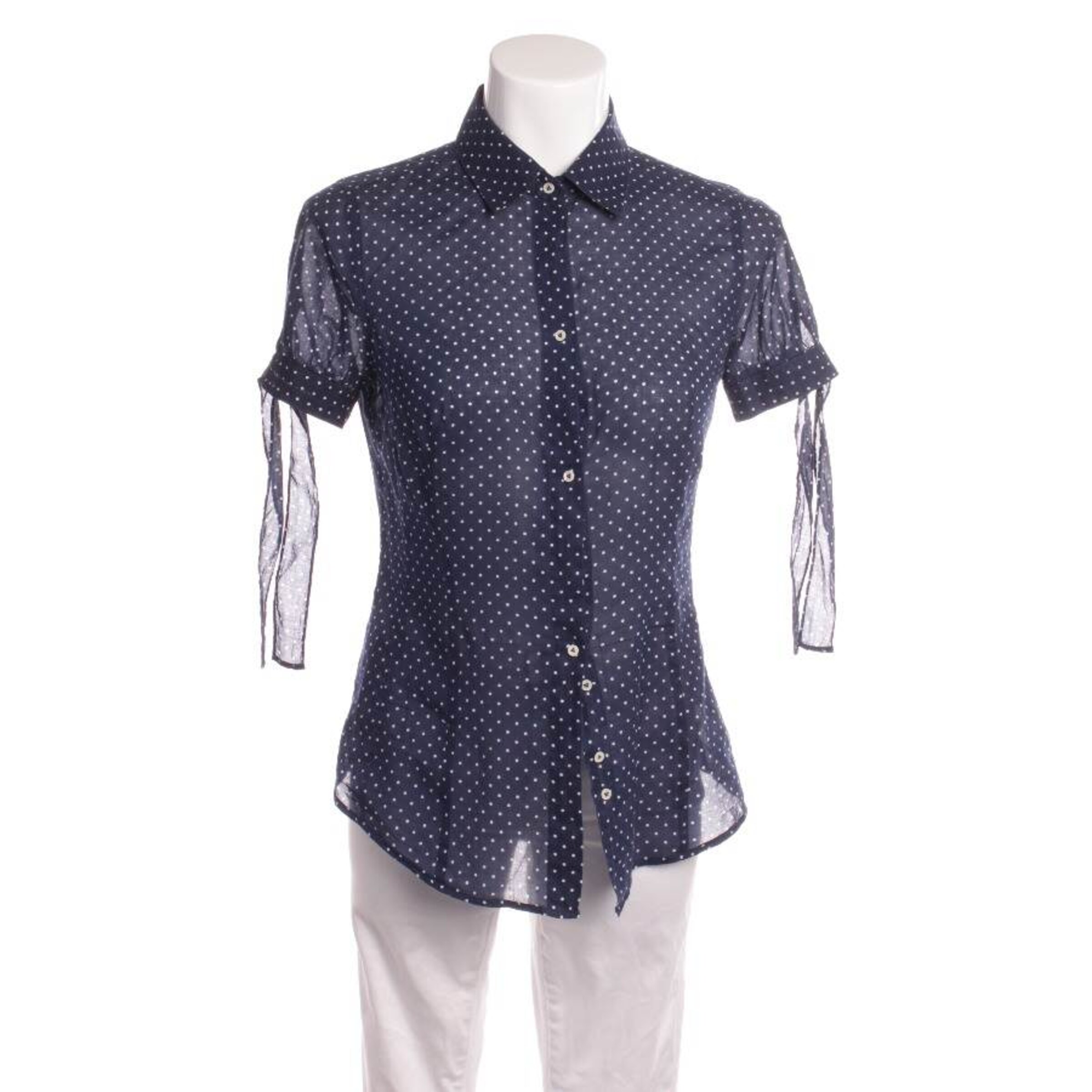 Van Laack Bluse / Tunika M in Blau: Vorderseite
