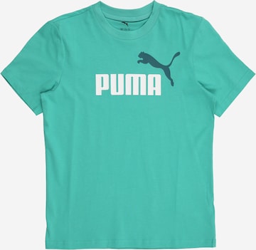 T-Shirt 'Essentials No.1' PUMA en vert : devant