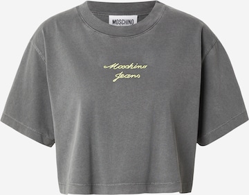 pilka Moschino Jeans Marškinėliai: priekis