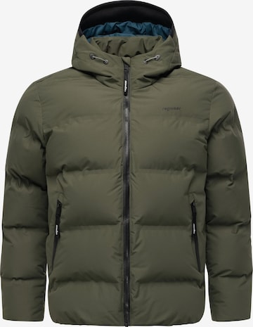 Ragwear Winter jacket 'Norgos' in Green: front