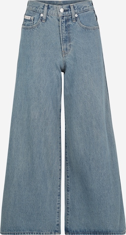 Calvin Klein Jeans Wide Leg Jeans in Blau: Vorderseite