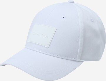 Casquette Calvin Klein en blanc : devant