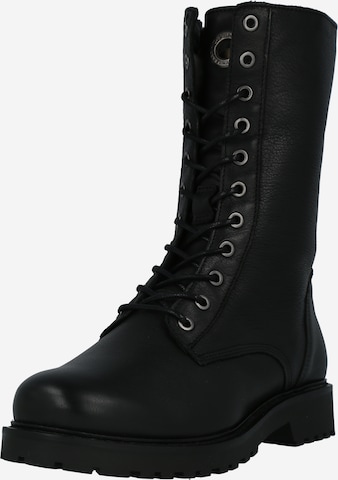 Ca'Shott Lace-Up Boots in Black: front