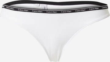 Calvin Klein Swimwear Bikiinipüksid, värv valge: eest vaates