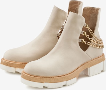 LASCANA Stiefelette in Beige