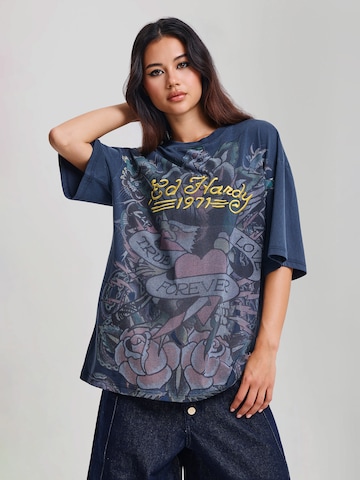 Ed Hardy Футболка в Синий: спереди