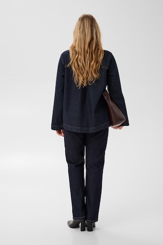 KAFFE CURVE Bluse 'Allie' in Blau