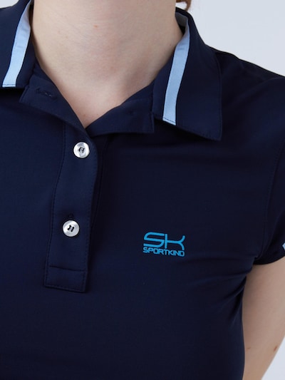 SPORTKIND T-shirt fonctionnel 'Poloshirt' en XS en bleu marine, Vue avec produit