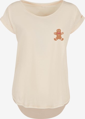 F4NT4STIC Shirt 'Gingerbread Lebkuchen' in Beige: Vorderseite
