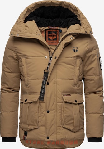 STONE HARBOUR Зимняя куртка 'Admaroo' в Коричневый: спереди