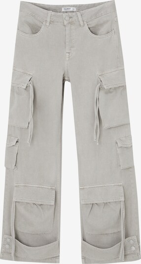 Pantaloni eleganți Pull&Bear pe gri denim, Vizualizare produs
