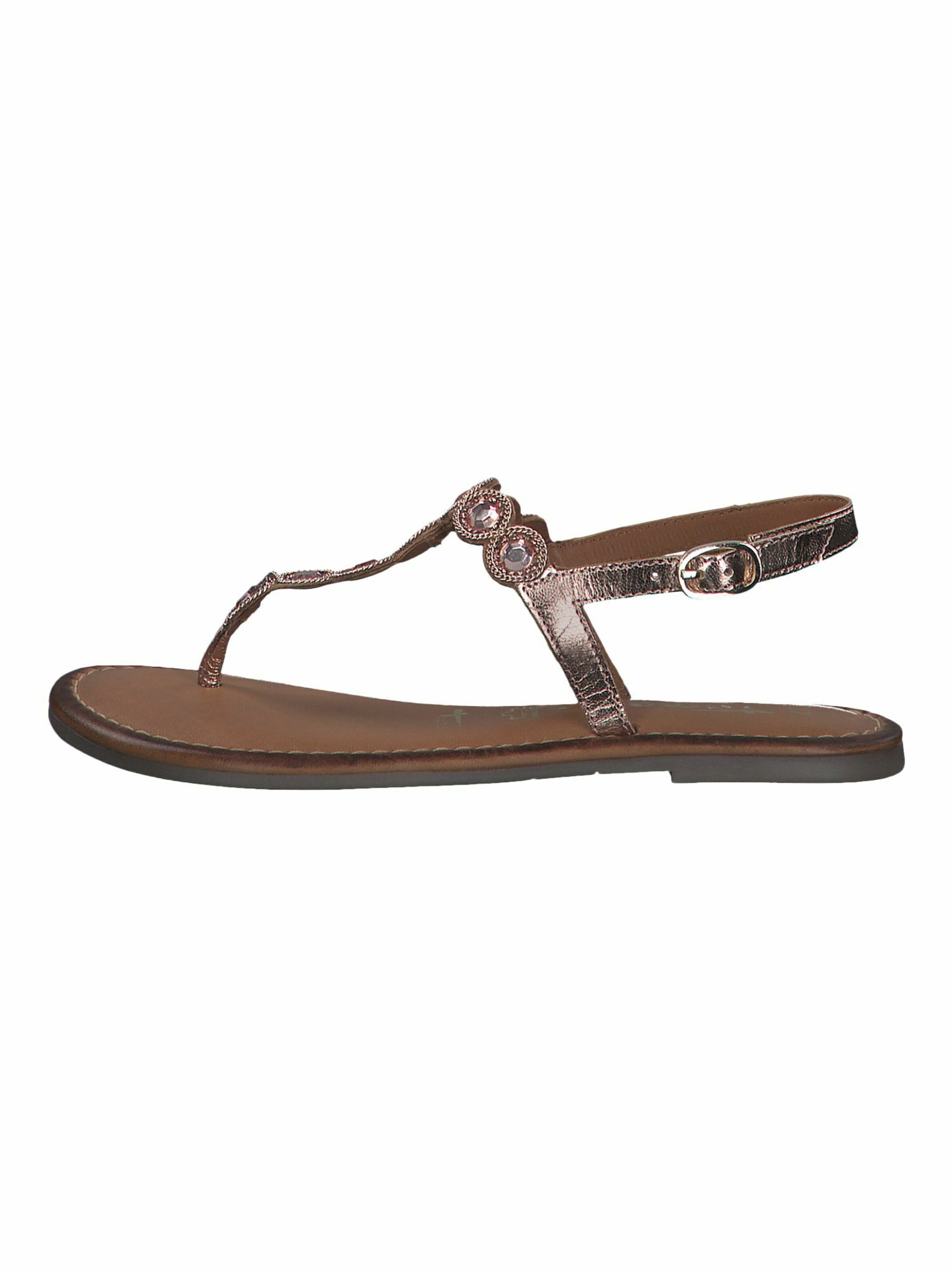 Frauen Sandalen TAMARIS Zehentrenner in Bronze - AY08241 Frauen Sandalen TAMARIS Zehentrenner in Bronze - AY08241