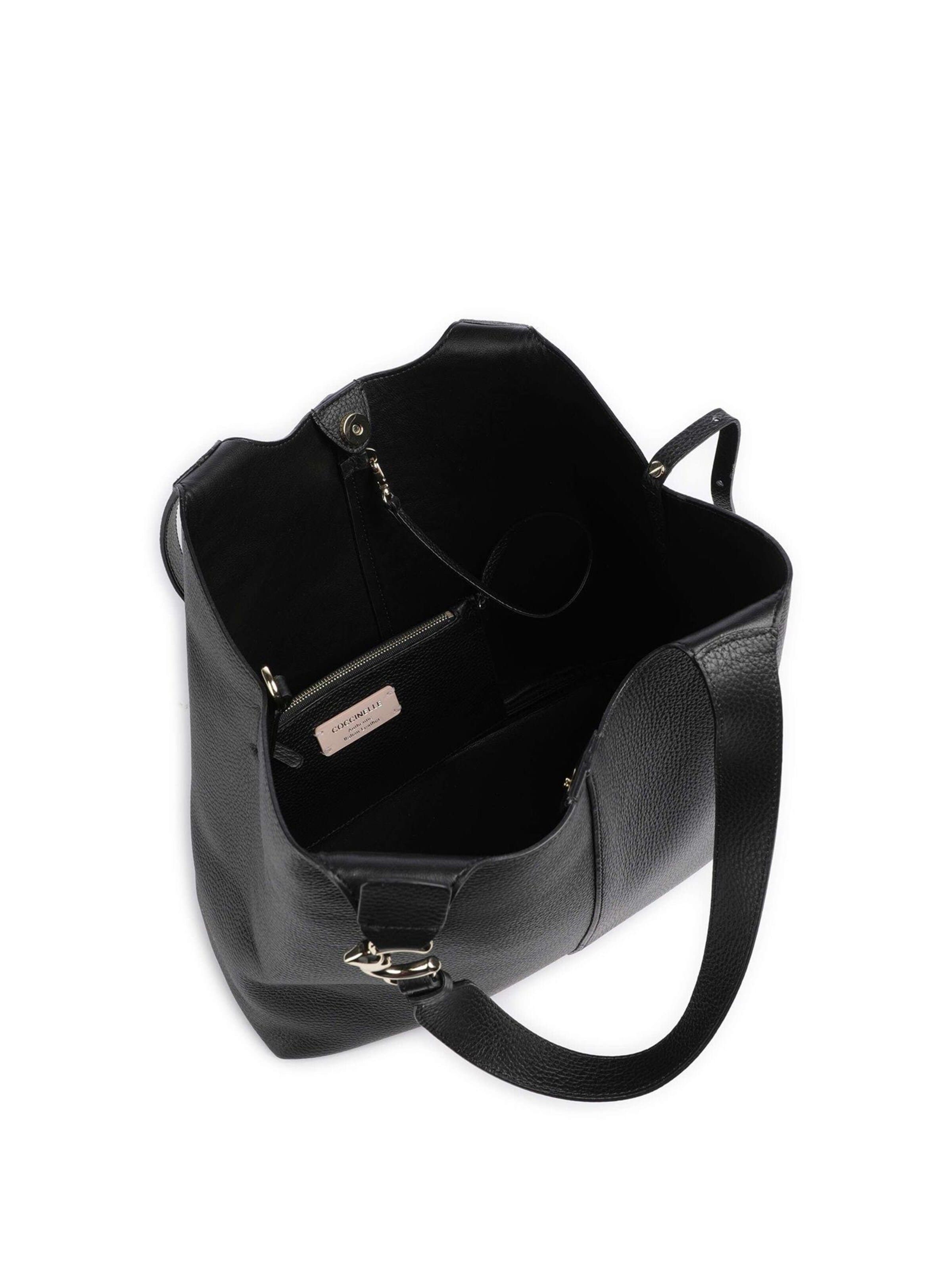 Sac bandoulière 'C-Easy E1 36x27x15 cm' Coccinelle en noir