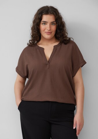 T-shirt s.Oliver en marron : devant