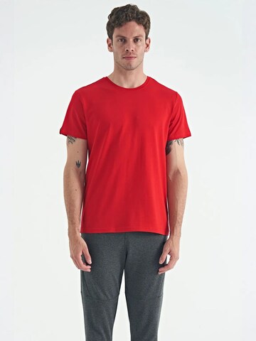 T-Shirt Tommy Life en rouge : devant