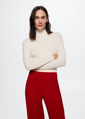 MANGO Wide leg Broek in Rood