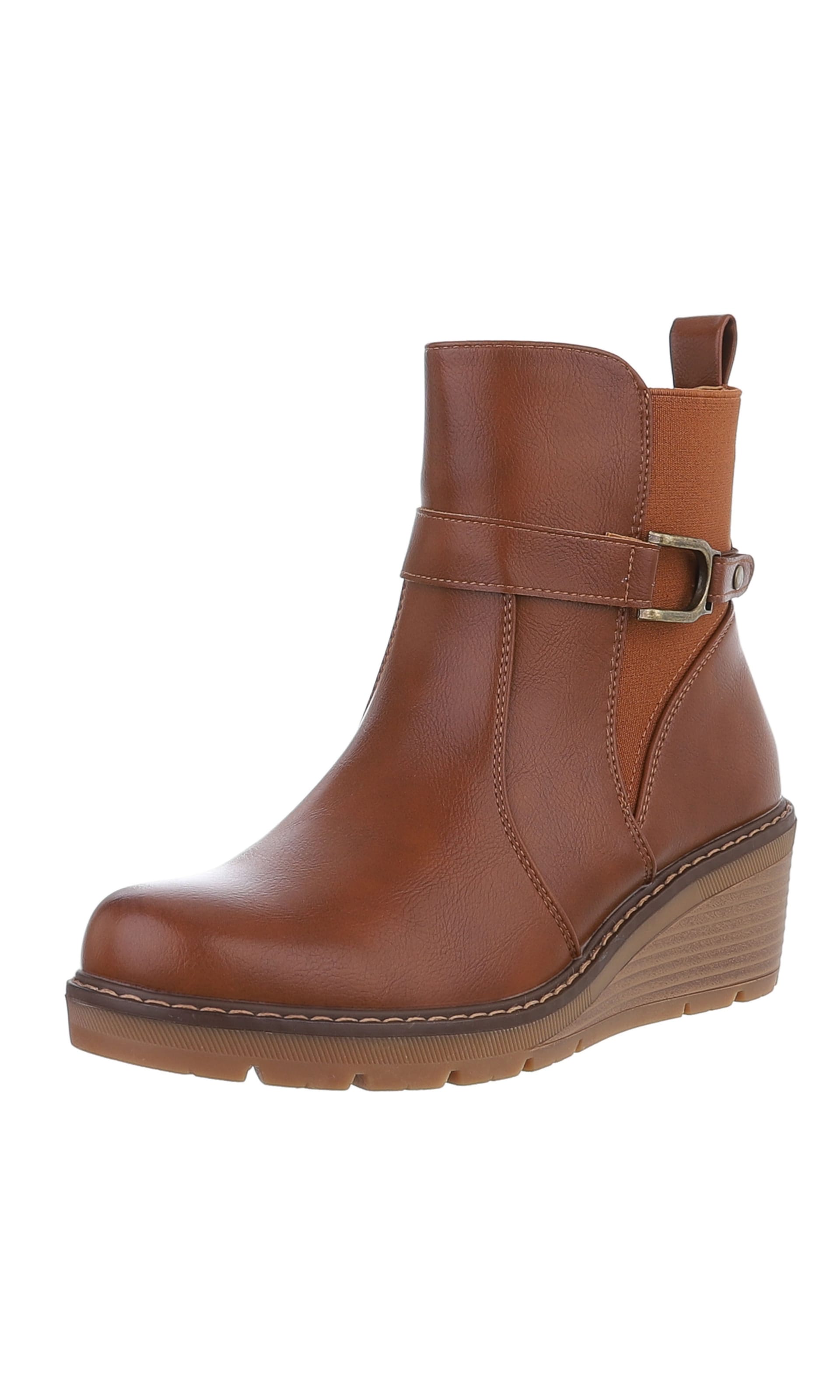 Ital-Design Stiefeletten in camel, Produktansicht
