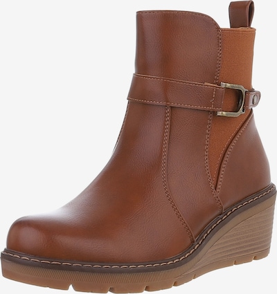 Ital-Design Stiefeletten in camel, Produktansicht