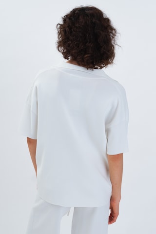 T-shirt Aligne en blanc