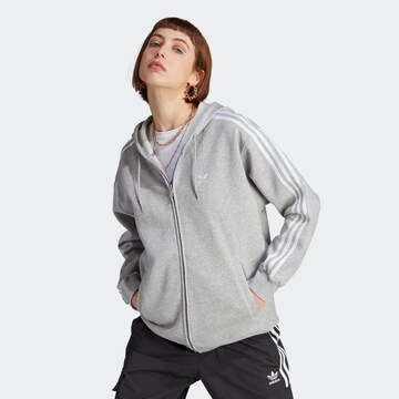 ADIDAS ORIGINALS Sweatjacke 'Adicolor Classics' in Grau: predná strana