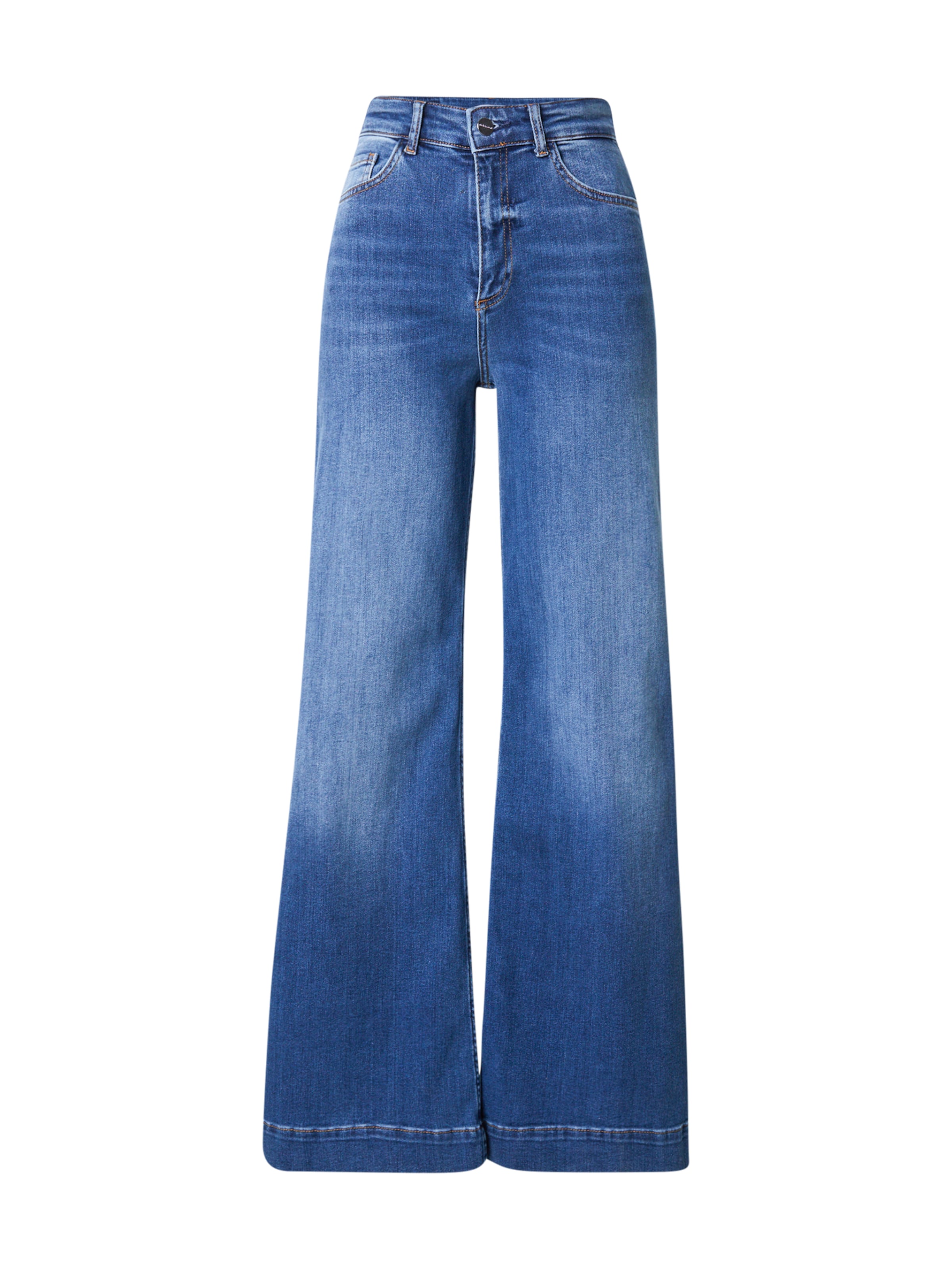 Rich & Royal Wide Leg Jeans 'Marlene' in Blau: Vorderseite