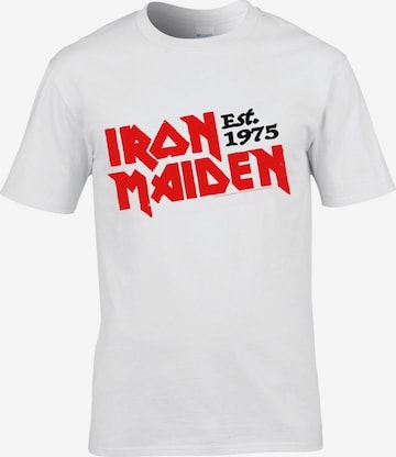 T-Shirt 'Iron Maiden Slanted' Iron Maiden en blanc : devant