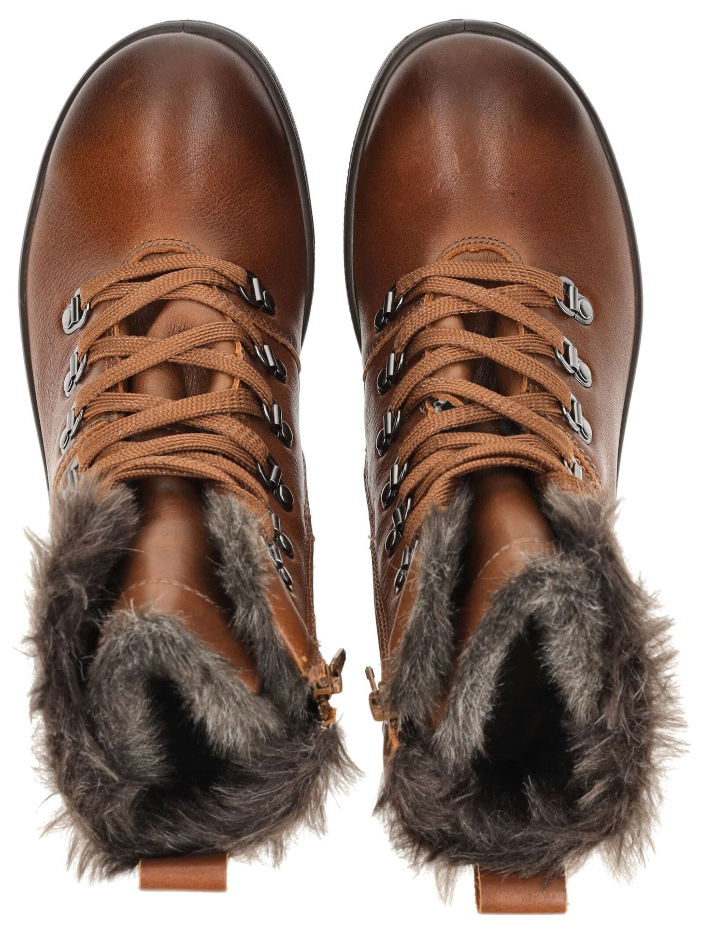 Bottines à lacets 'Novara' Legero en marron : au dessus