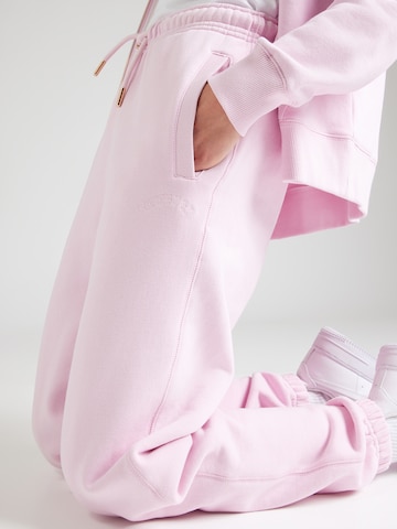 Superdry & Co Tapered Παντελόνι 'ESSENTIAL' σε ροζ