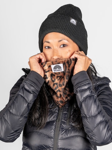 WESORA GmbH Loop scarf 'Premium Kunstfell Neckwarmer' in Brown