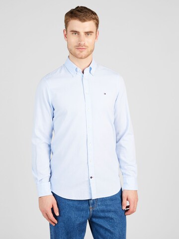 Coupe slim Chemise 'ROYAL' Tommy Hilfiger Tailored en bleu : devant