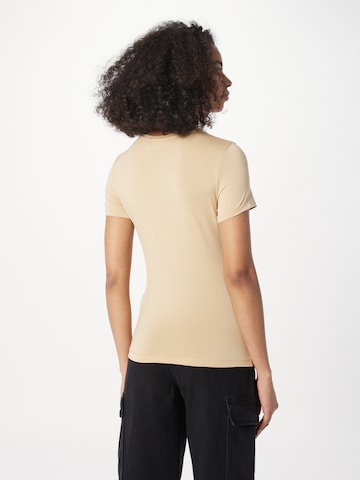 WEEKDAY T-Shirt 'Fine' in Beige