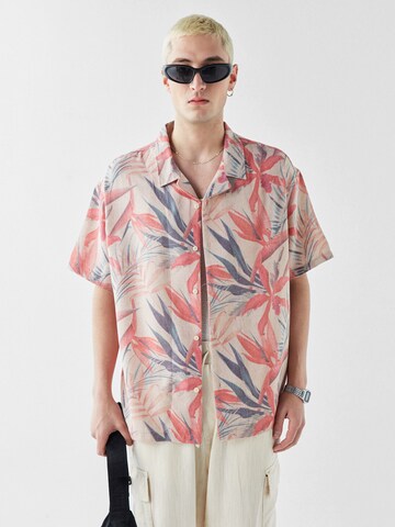 VAMOS CLO Button Up Shirt 'Lincoln' in Beige: front