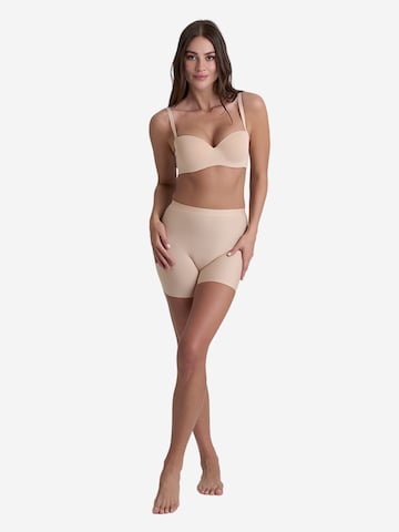 Pantalon modelant Bye Bra en beige : devant