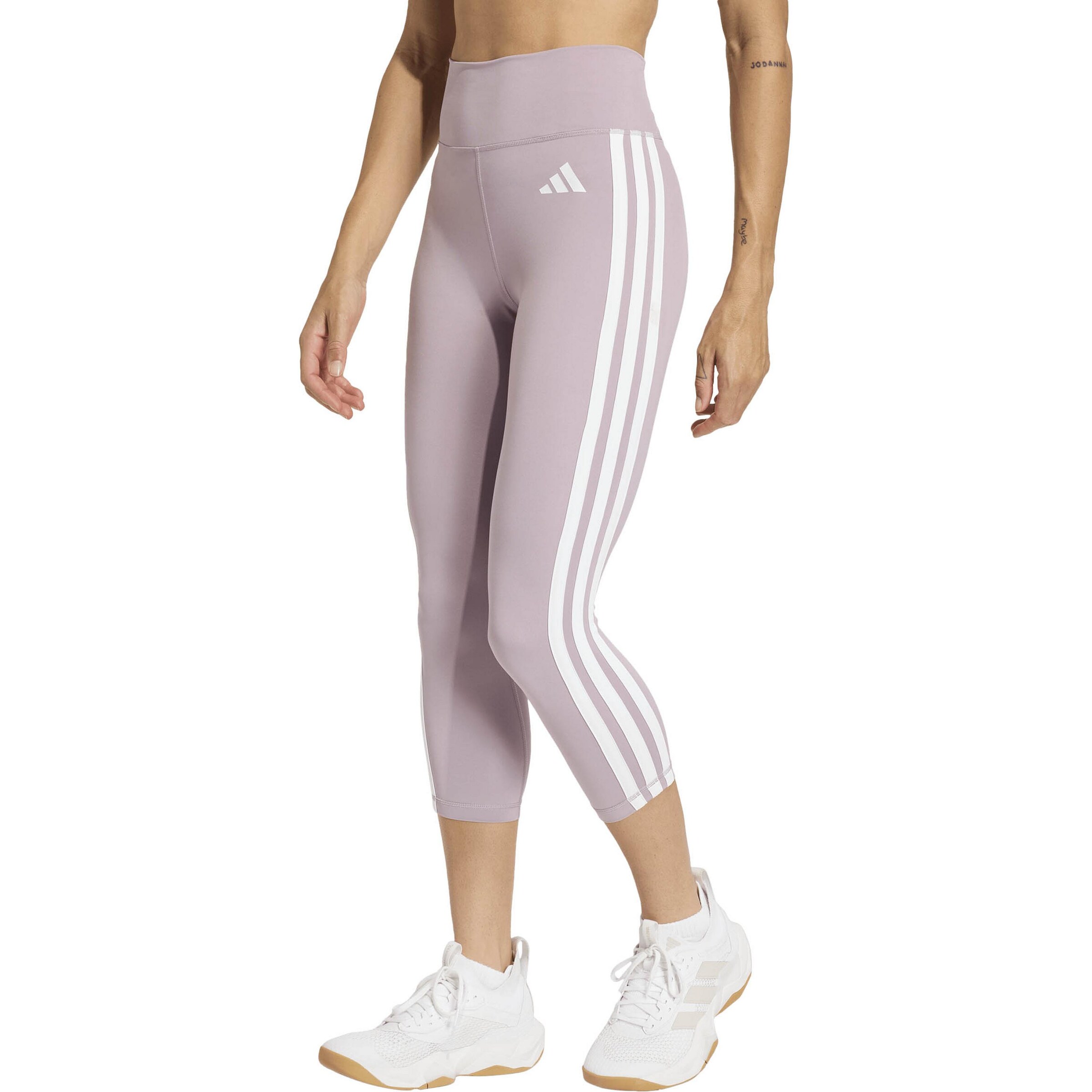 ADIDAS PERFORMANCE Skinny Workout Pants 'Optime Essentials' in Pink: front