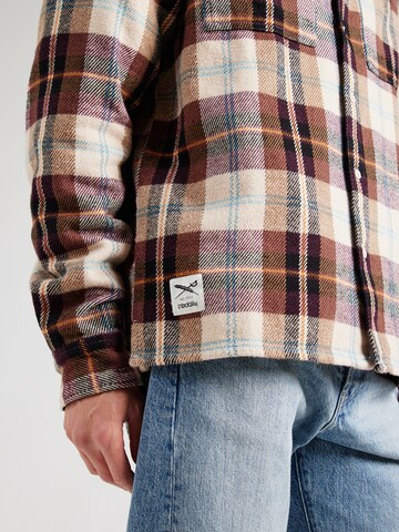 Iriedaily Comfort fit Button Up Shirt 'Chillax Lumber' in Beige