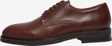 SELECTED HOMME Lace-Up Shoes in Brown: front